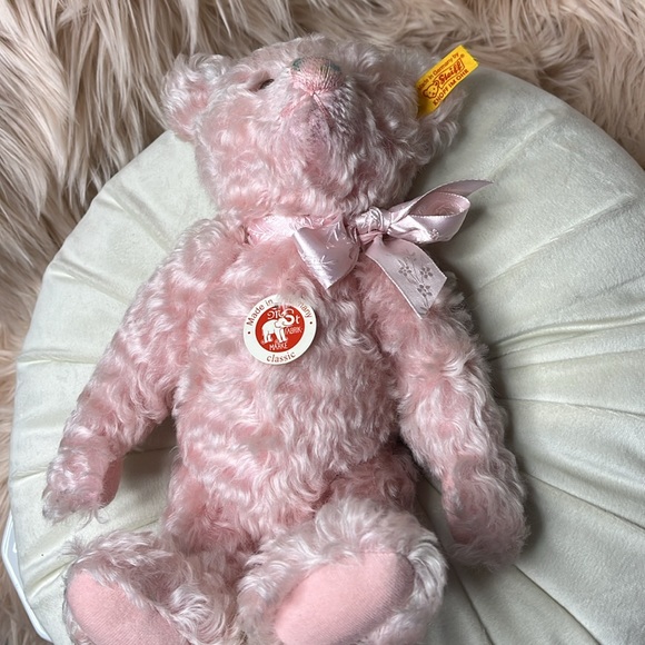 STEIFF PINK MUSIC BOX BEAR - Picture 11 of 12